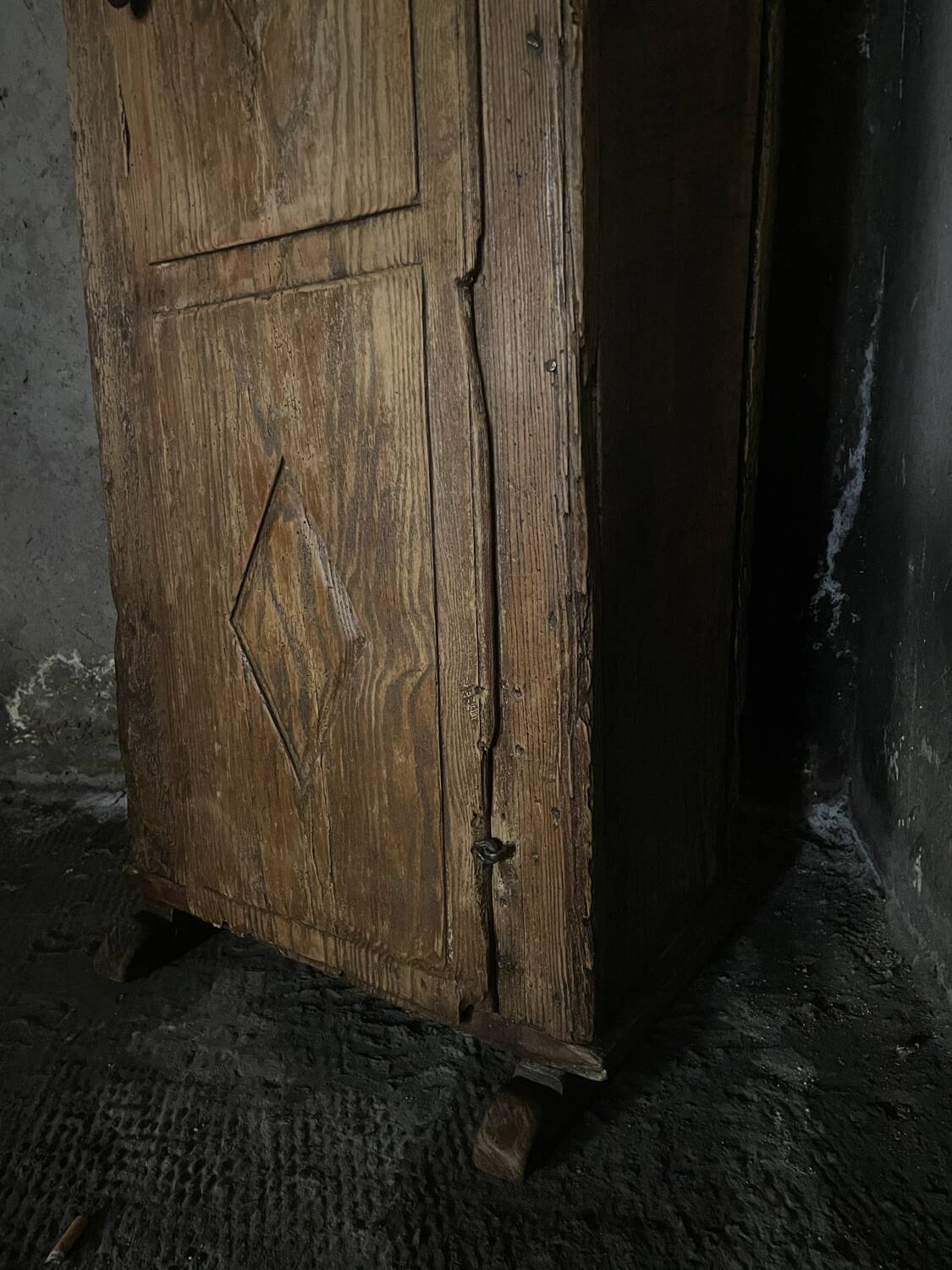 18th century rustic cabinet, Spanish folk art