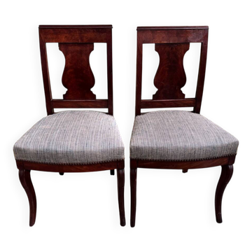 Pair of mahogany chairs circa 1900