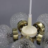 1970s Glass Chandelier by Instala Decin, Czechoslovakia