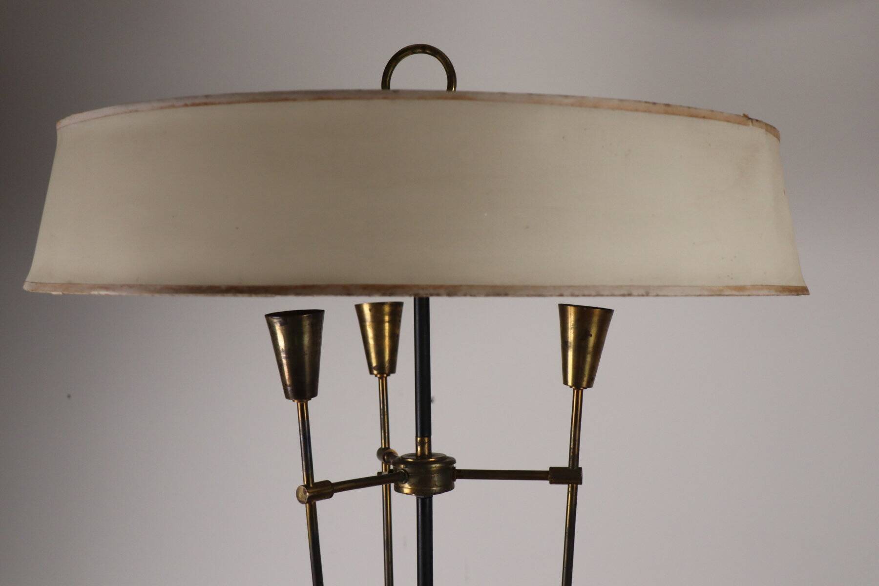 Vintage Arlus floor lamp in metal and brass, 1960