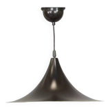 Black lacquered metal pendant light
