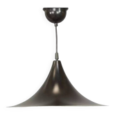 Black lacquered metal pendant light