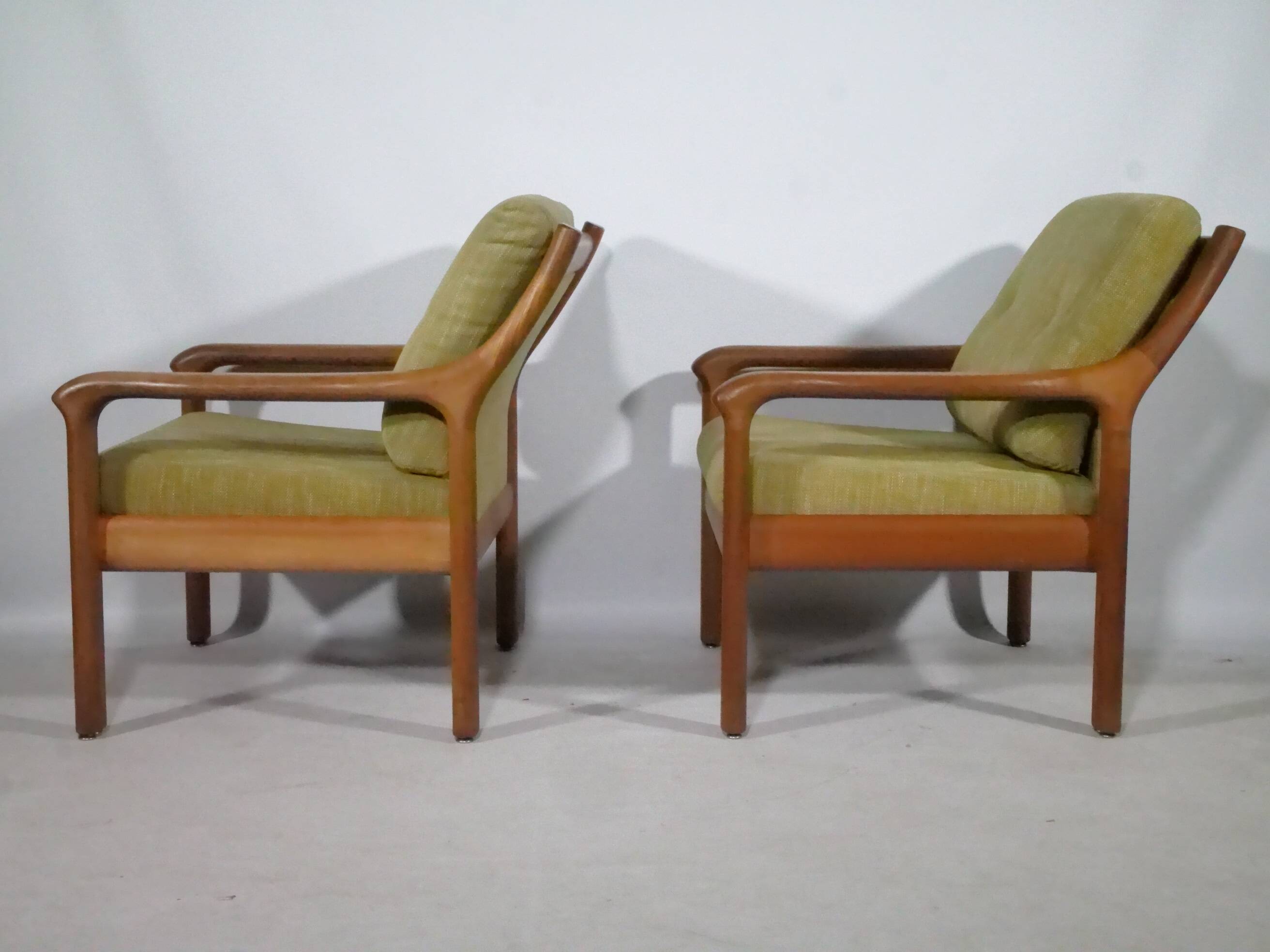 Ensemble de fauteuils design danois – Teck, années 1960, style vintage du milieu du siècle