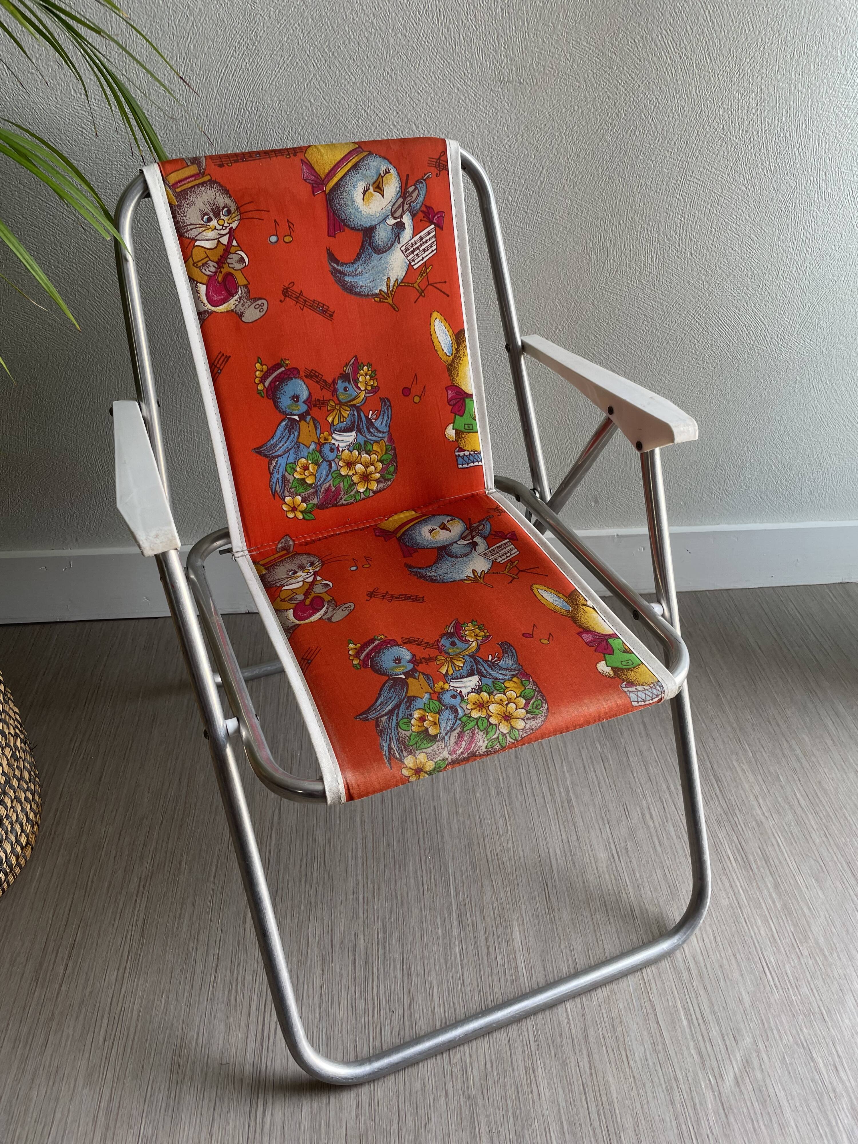 Vintage children's camping chair