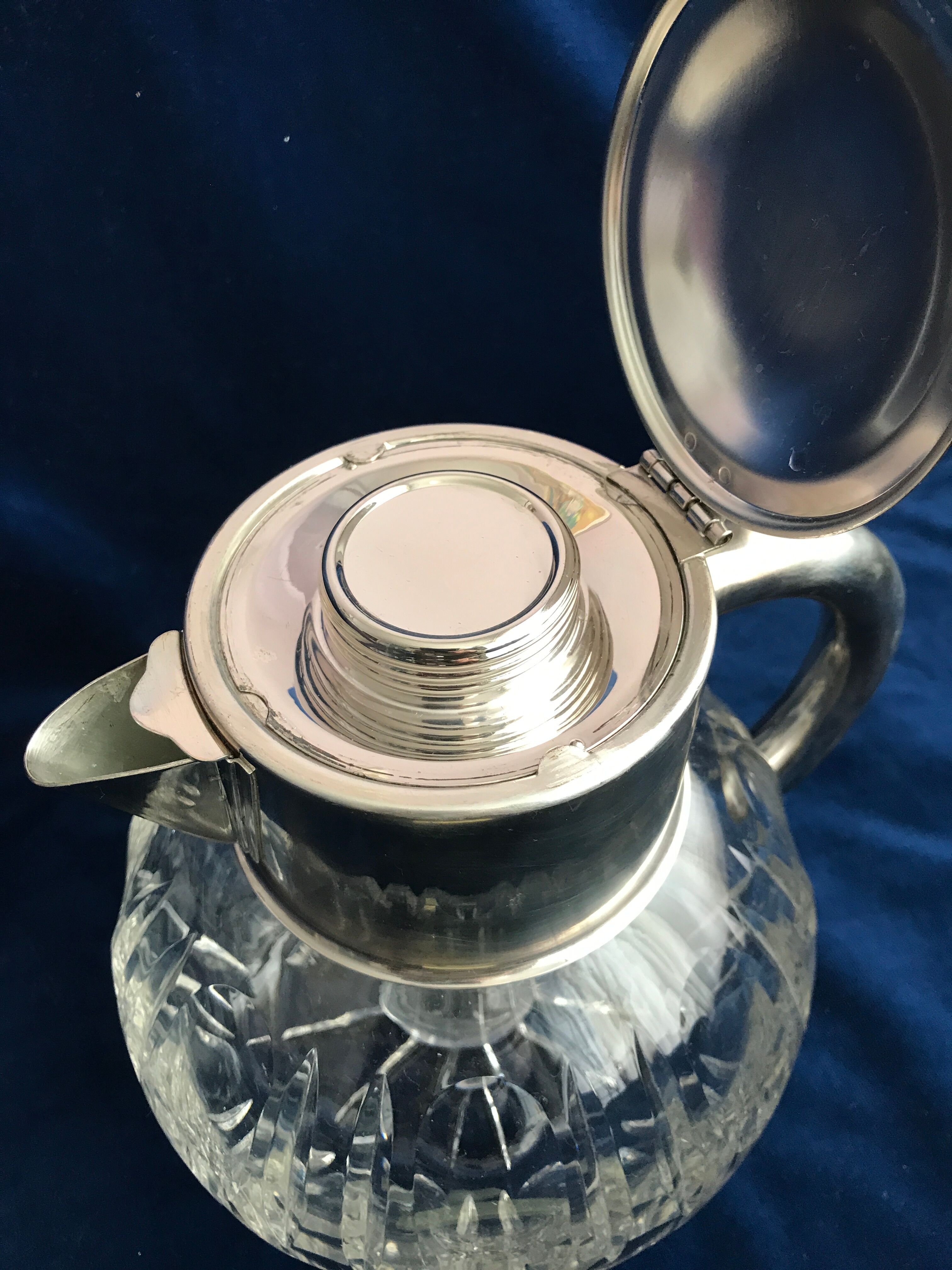 Old crystal orangeade decanter