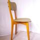 Wood and vinyl chair from the 50s/60s
