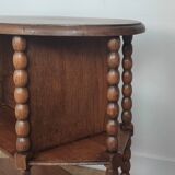 Pedestal table, oak side table