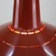 Dark red space age ceiling lamps by Bent Karlby for A. Schroder Kemi  -70's