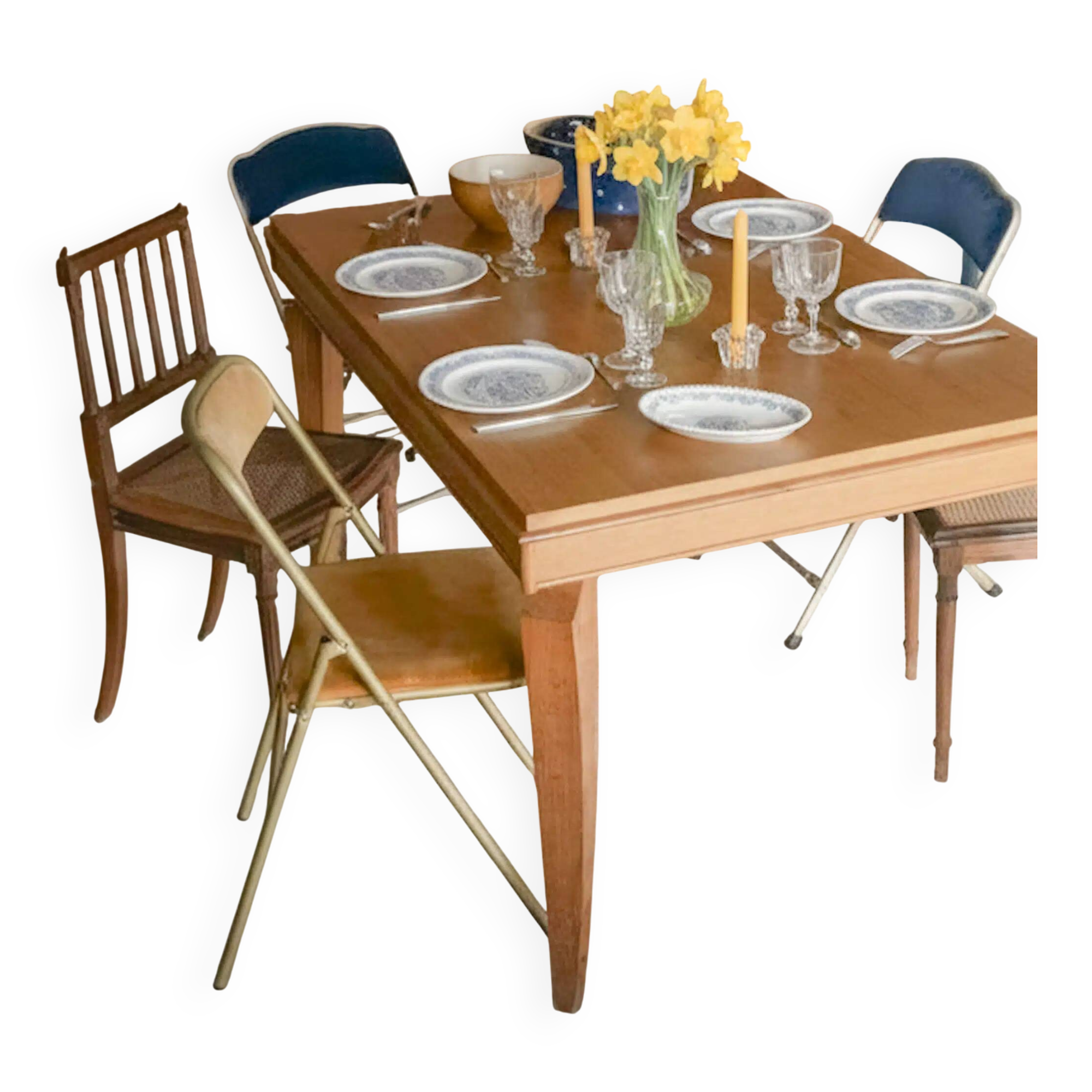 Solid oak table "Atlas"