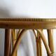 Vintage rattan stool 60's 70's