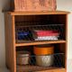 Wooden and metal drawer box from the 80s