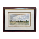 Tableau Aquarelle Florian N. CABANE (1831-1922) peintre Provençal