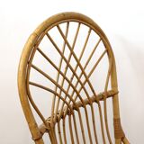 Pair of vintage 1960s rattan chairs