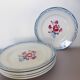6 flat plates of Digoin Sarreguemines model Nina Rosa 210404