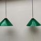 Green opaline pair
