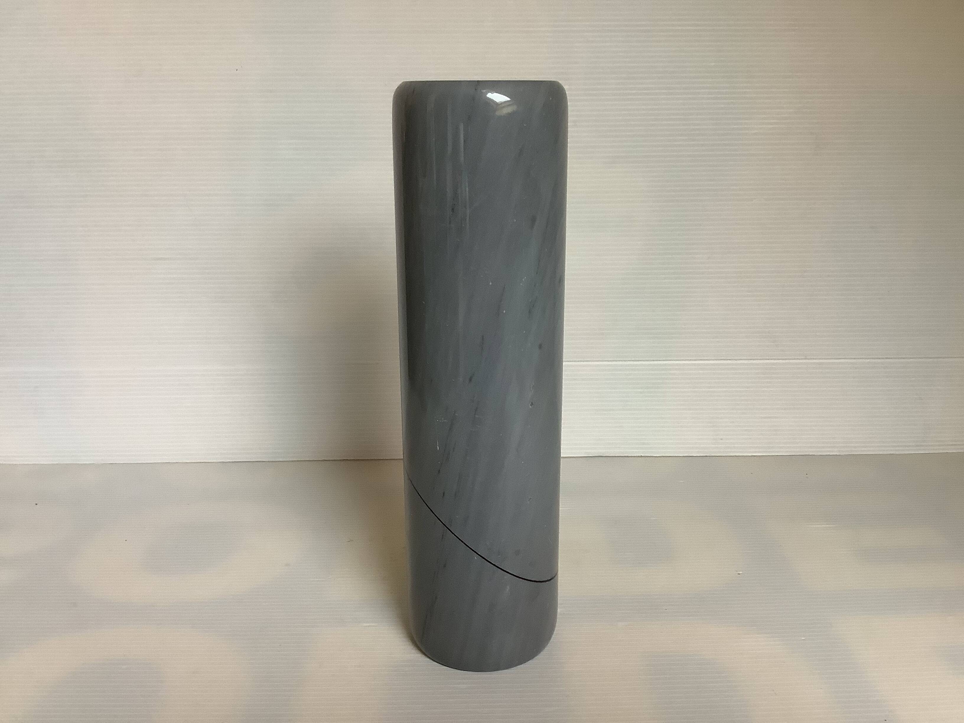 Marble scroll vase Mageia Giulio Lazzotti Italy