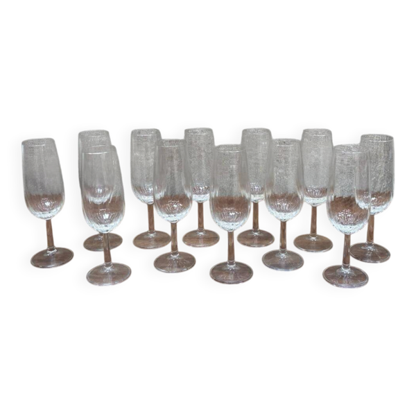 Ensemble de flûtes de champagne