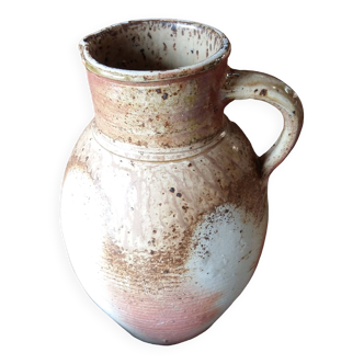 Enormous Pottery Pitcher. Hand Thrown Pitcher with Pouring Lip and Handle. Rustic Farmhouse Décor.