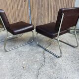 Paire de chauffeuses annees 70