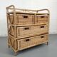 Rattan chest of drawers 4 drawers