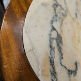table d'appoint 1930 en acajou dessus marbre