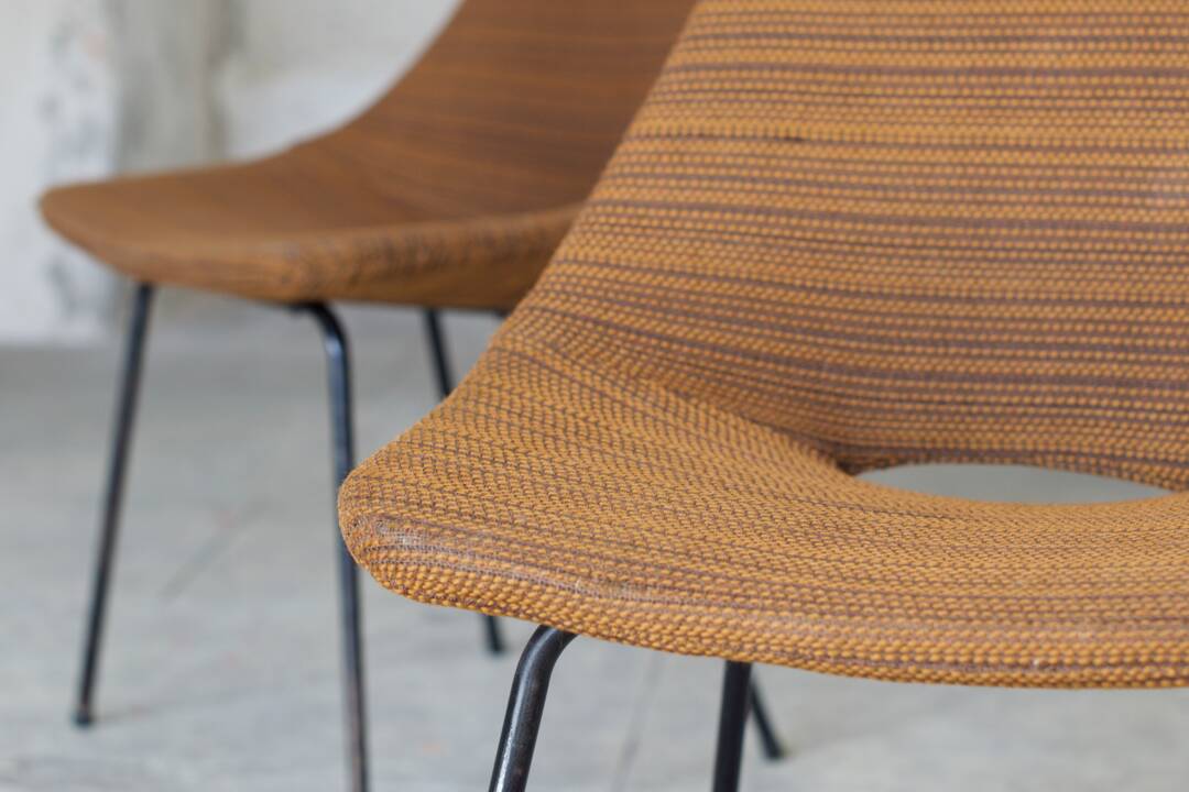 Paire de chaises "tonneau" 1965 Pierre Guariche