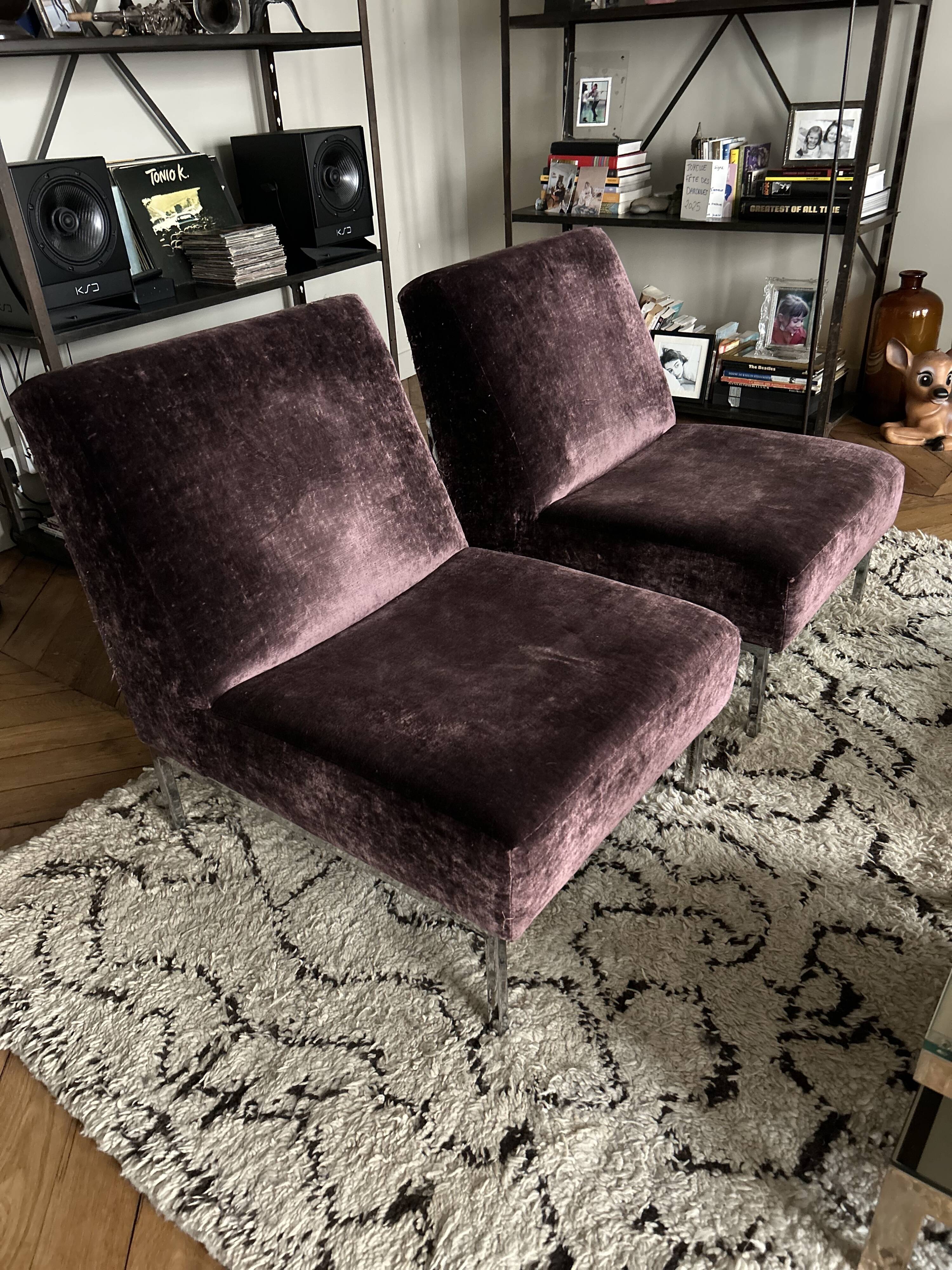 Pair of 60s lounge chairs