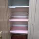 Parisian wardrobe 50s, two doors, 3 drawers, 6 shelves