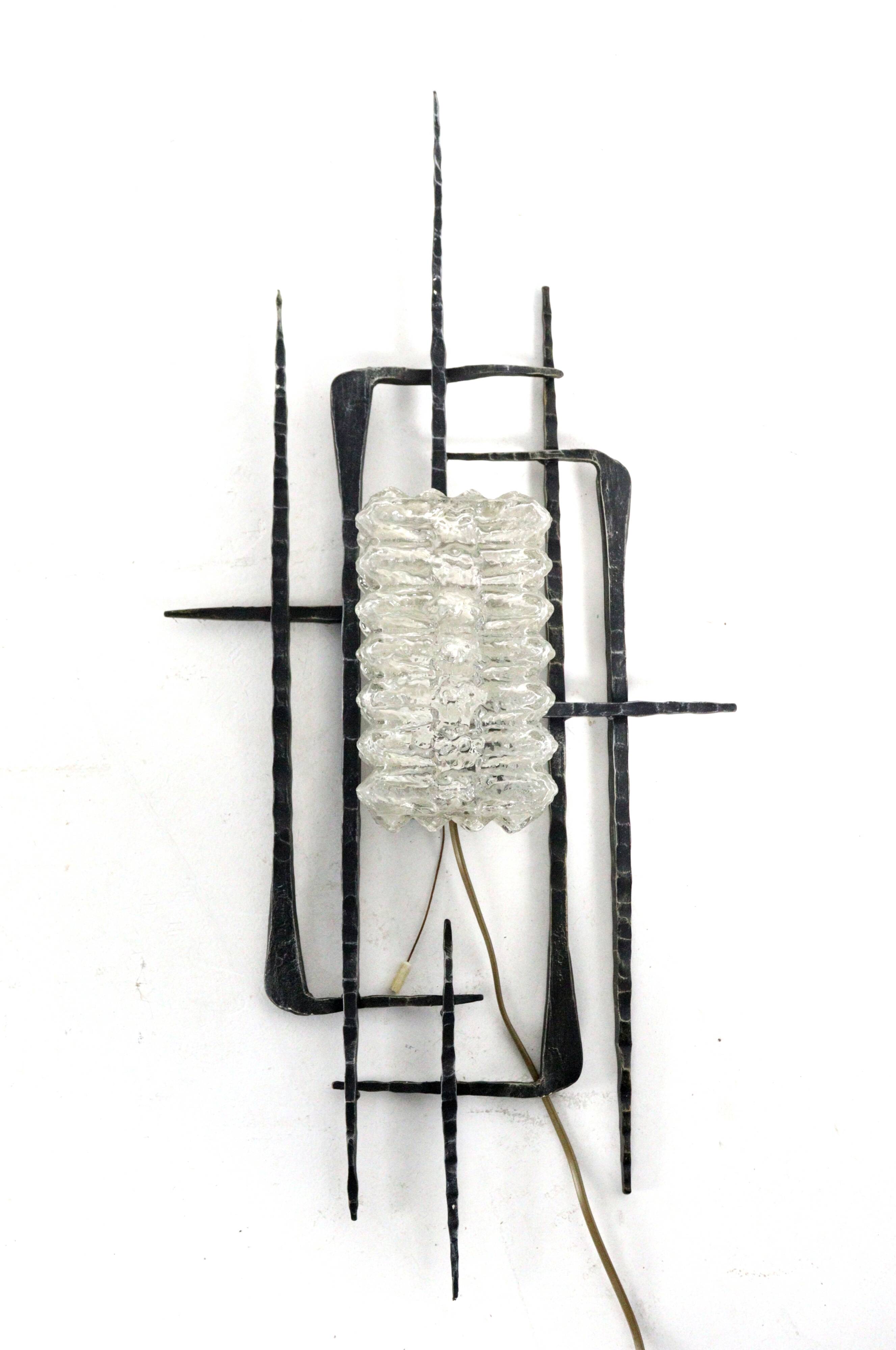 Brutalist vintage wall lamp