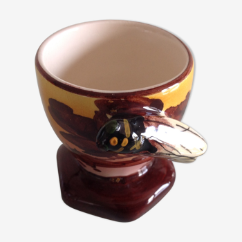 Coquetier en ceramique de Vallauris vintage années 50-60