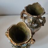 Duo of rococo vases