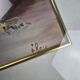 Vintage frame bouquet of flowers signed Roca – Decorative print under glass