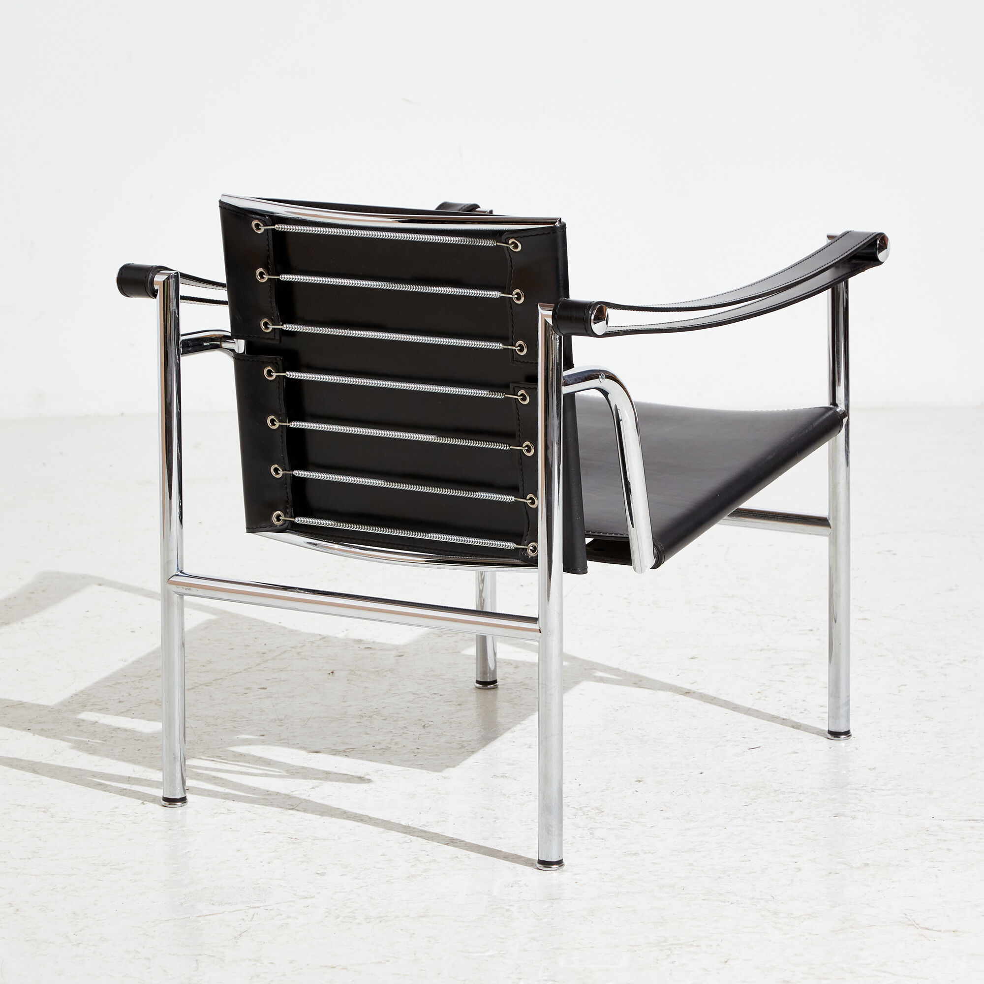 Lc1 leather armchair by le corbusier for cassina