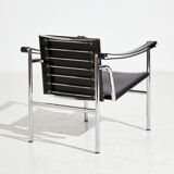 Lc1 leather armchair by le corbusier for cassina