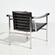 Fauteuil cuir lc1 par le Corbusier pour Cassina