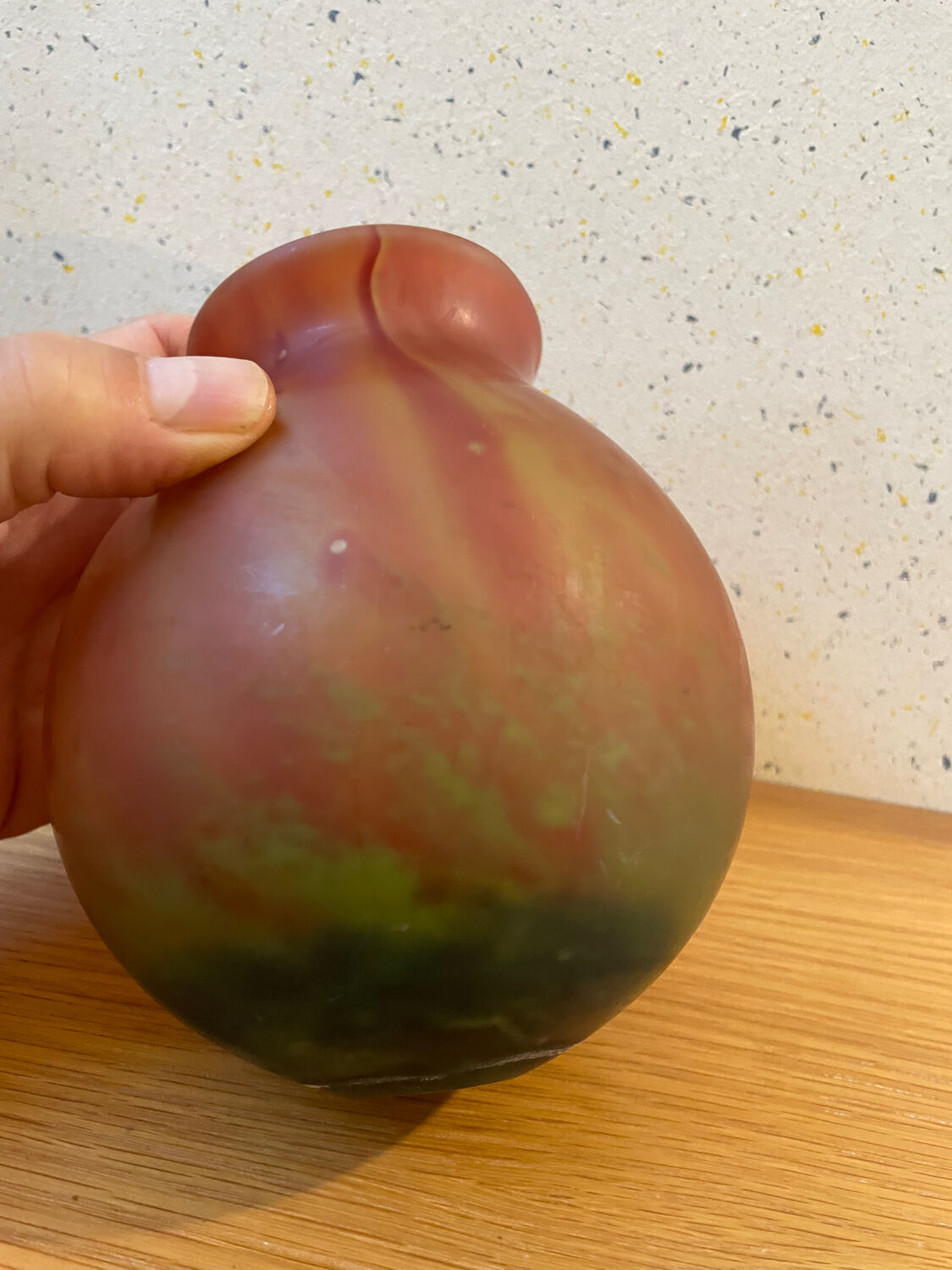 Schneider "le Verre Français" round vase