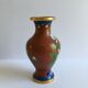 Small Chinese vase partitioned enamels