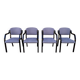 Suite de 4 fauteuils italiens vintage des années 80