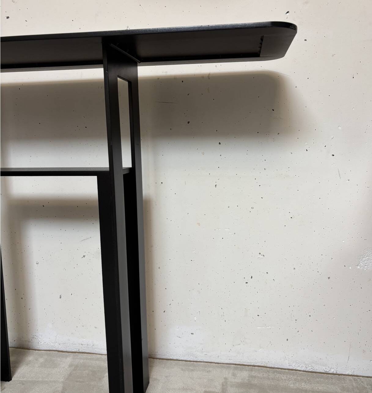 Steel console, Léopold Gest, Protis 1980