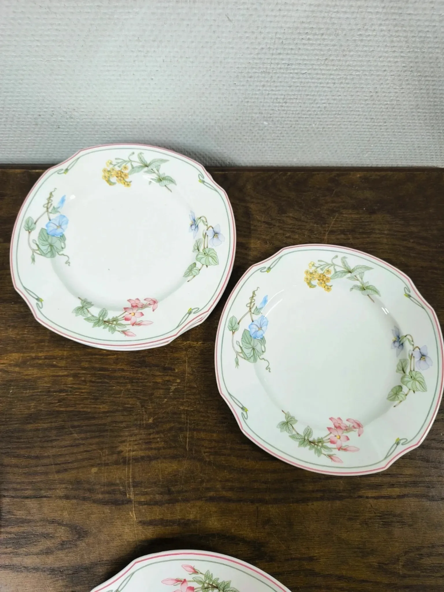 Set of Villeroy & Boch "Clarissa" plates - Bone China - Ø 26.5 cm