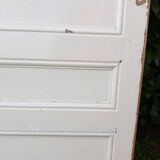 Communication door H220xW80.5cm, old panelled with moulding.