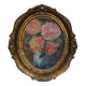 Bouquet de fleurs en medaillon