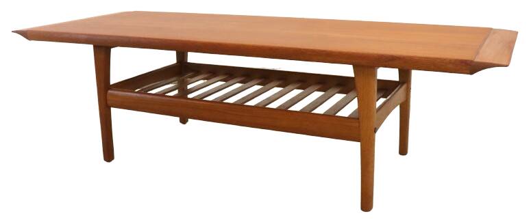 Mid Century teak Salontafel 'Bassen'