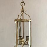 Golden lantern pendant lamp