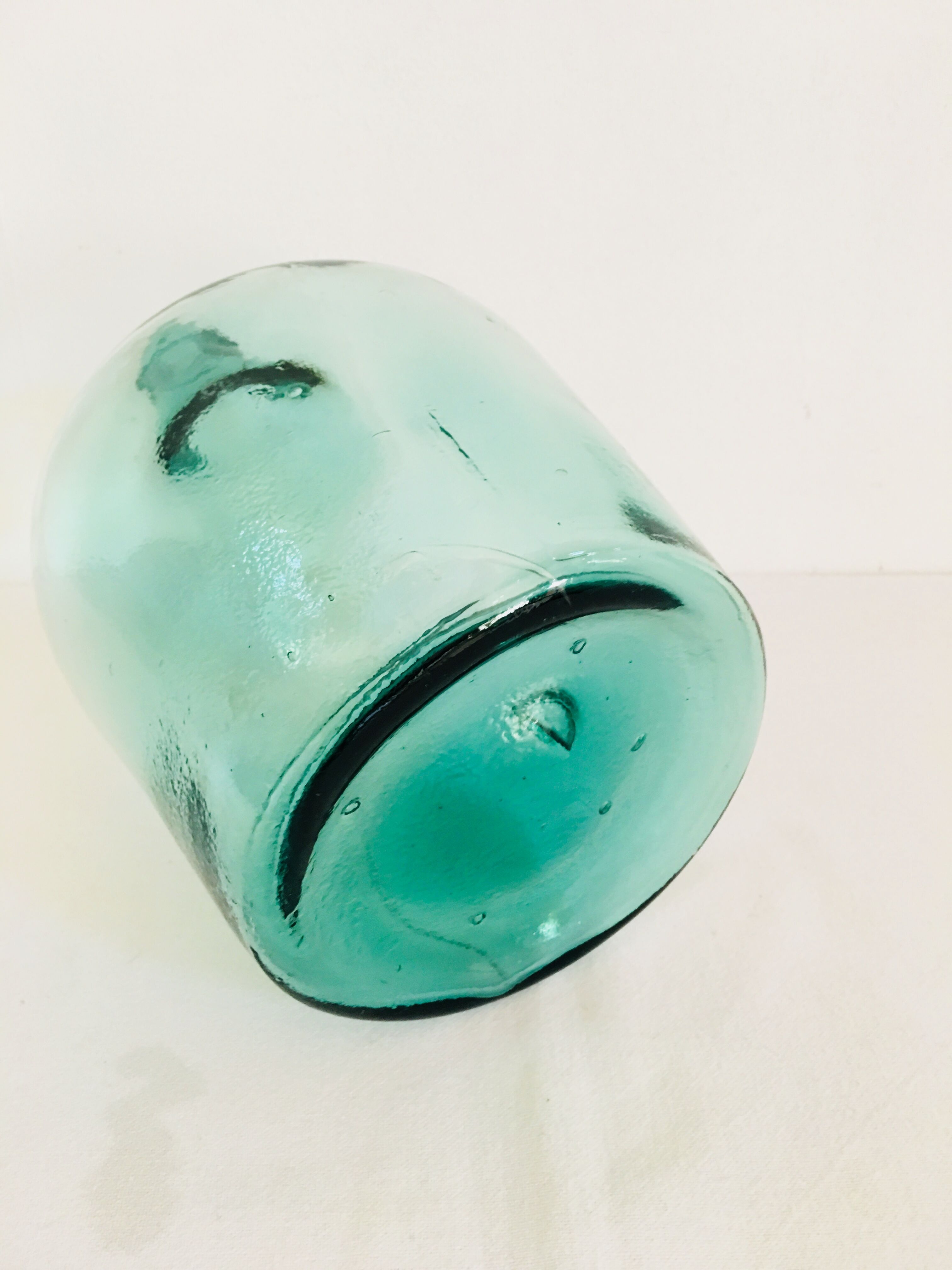 Bluish demijohn 2 liters