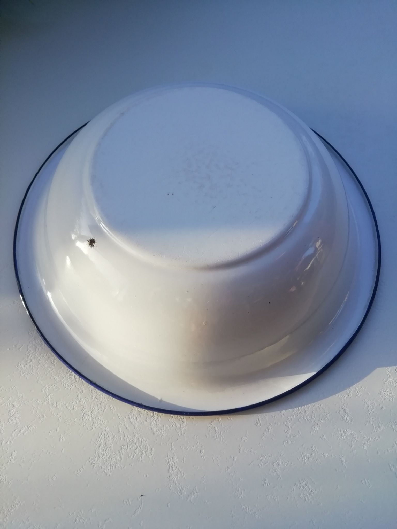 Bassine en tôle émaillée