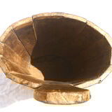 wooden basket to be laid