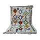 Multicolored Beni Ouarain Rug - Vivid Geometric Patterns - Natural Wool