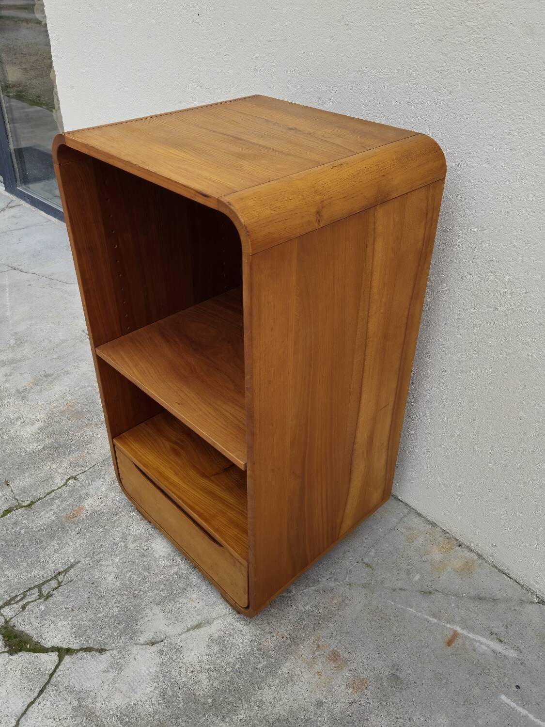 Maison Regain hi-fi storage unit in vintage elm