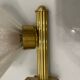 Murano Glass Brass Sconces Set of 3 1950’s